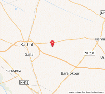 Map of Nagla Dhansingh, Uttar Pradesh
