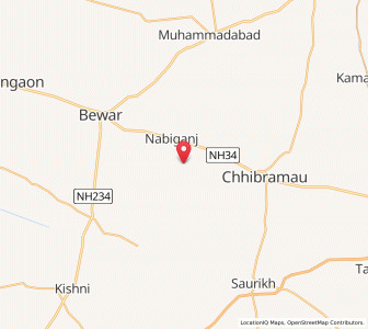 Map of Nagla Durga, Uttar Pradesh