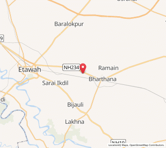 Map of Nagla Gaderiyan, Uttar Pradesh