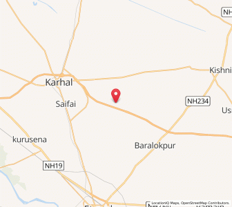 Map of Nagla Hargyan, Uttar Pradesh