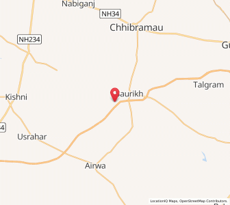 Map of Nagla Kanhaiya, Uttar Pradesh