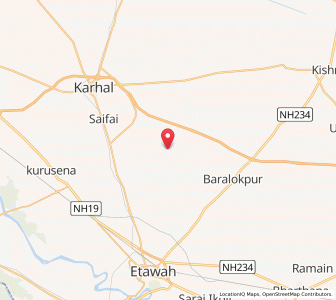 Map of Nagla Kehari, Uttar Pradesh