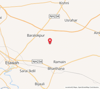 Map of Nagla Khemi, Uttar Pradesh