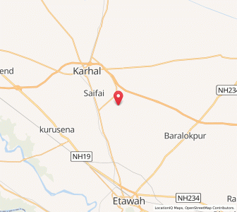 Map of Nagla Kishori, Uttar Pradesh