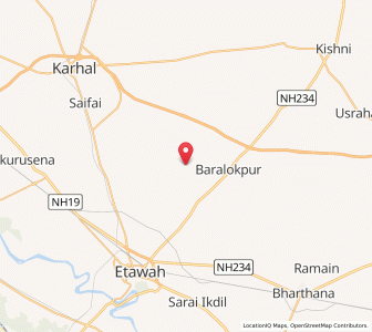 Map of Nagla Malik, Uttar Pradesh