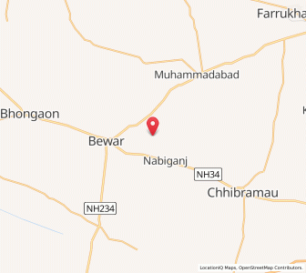 Map of Nagla Mandhati, Uttar Pradesh