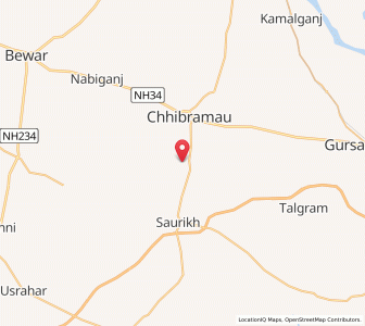Map of Nagla Murli, Uttar Pradesh