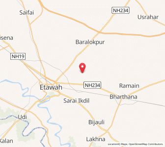 Map of Nagla Nada, Uttar Pradesh