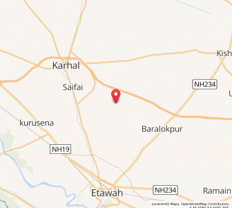 Map of Nagla Nathu, Uttar Pradesh