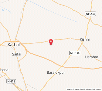Map of Nagla Tej, Uttar Pradesh