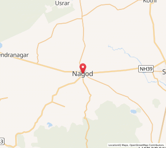 Map of Nagod, Madhya Pradesh