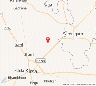 Map of Nagoki, Haryana