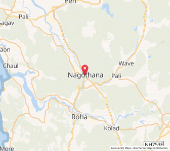 Map of Nagothana, Maharashtra