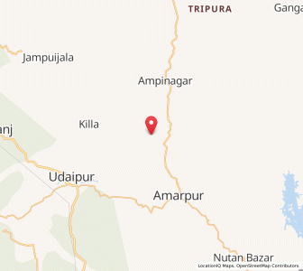 Map of Nagraibari, Tripura