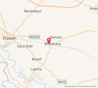 Map of Nagru ka Nagla, Uttar Pradesh