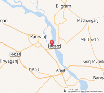 Map of Nahar Ghati, Uttar Pradesh