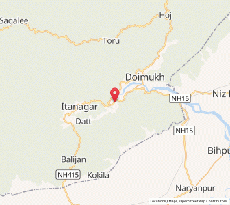 Map of Naharlagun, Arunachal Pradesh