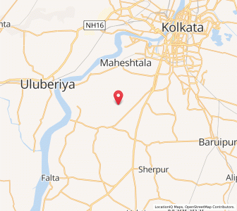 Map of Nahazari, West Bengal