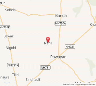 Map of Nahil, Uttar Pradesh