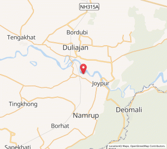 Map of Nahorkatiya, Assam