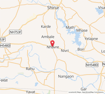 Map of Nahvre, Maharashtra