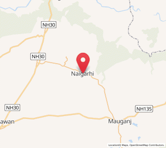 Map of Naigarhi, Madhya Pradesh