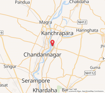 Map of Naihati, West Bengal