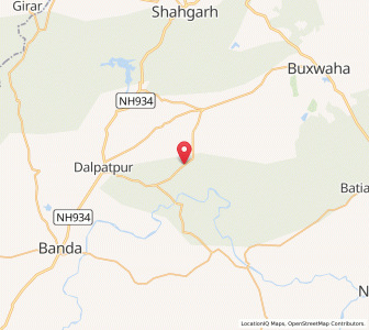 Map of Nainagir, Madhya Pradesh