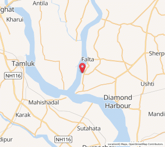 Map of Nainan, West Bengal
