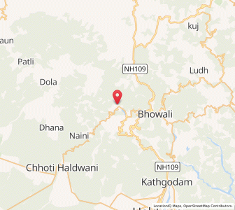 Map of Naini Tal, Uttarakhand