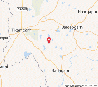 Map of Nainwari, Madhya Pradesh