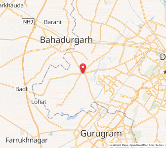 Map of Najafgarh, NCT