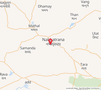 Map of Nakhtarana, Gujarat