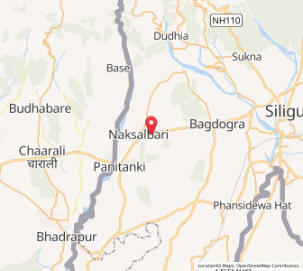 Map of Naksalbari, West Bengal