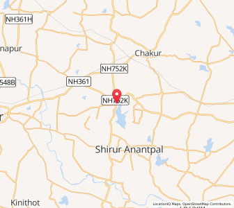 Map of Nalegaon, Maharashtra