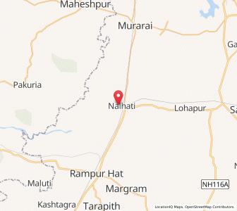 Map of Nalhati, West Bengal