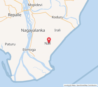 Map of Nali, Andhra Pradesh