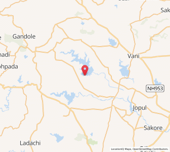 Map of Nalwari, Maharashtra