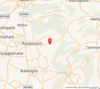 Map of Namagiripettai, Tamil Nadu