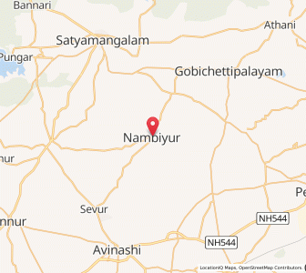 Map of Nambiyur, Tamil Nadu