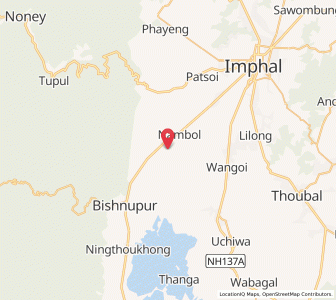 Map of Nambol, Manipur