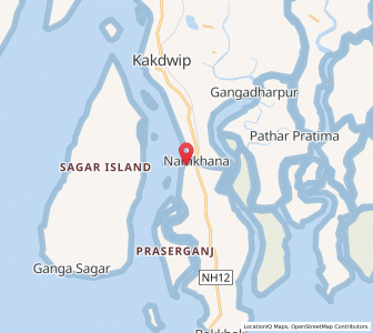 Map of Namkhana, West Bengal