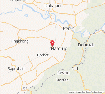 Map of Namrup, Assam