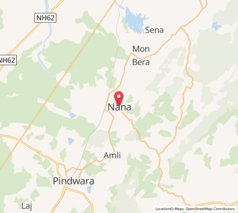 Map of Nana, Rajasthan