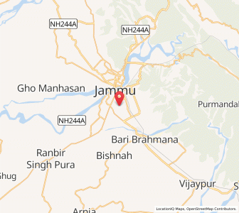 Map of Nanakpur, Kashmir