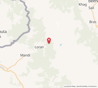 Map of Nanda Chhul, Kashmir