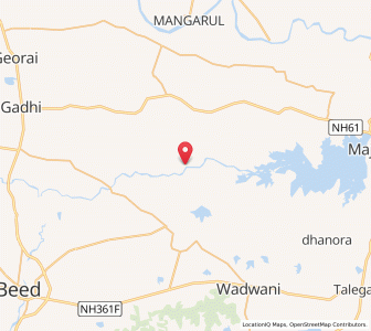 Map of Nandalgaon, Maharashtra