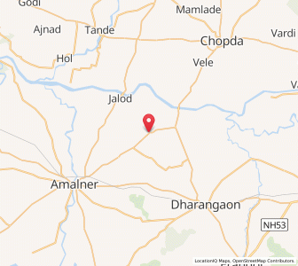 Map of Nandari, Maharashtra