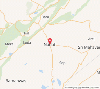 Map of Nandauti, Rajasthan