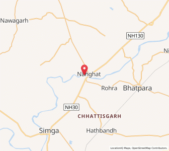 Map of Nandghat, Chhattisgarh